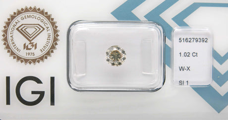 1.02 carat Round diamond Brown SI1