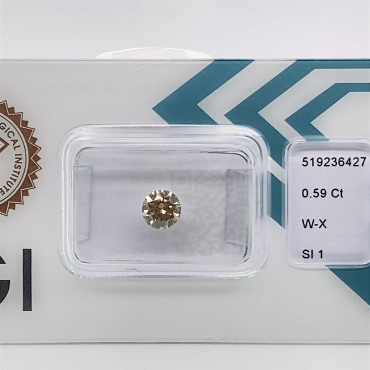 0.59 carat Round diamond Brown SI1