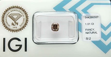 1.01 carat Cushion diamond Brown SI2