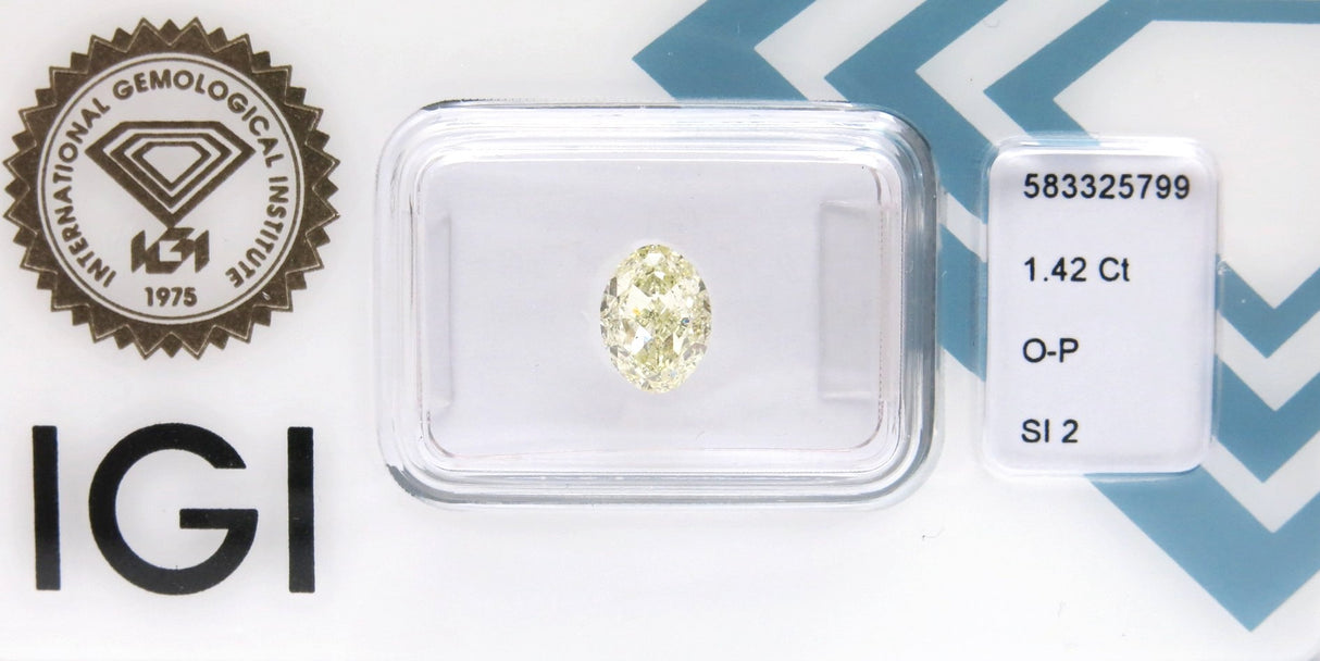 1.42 carat Oval diamond  Yellow SI2