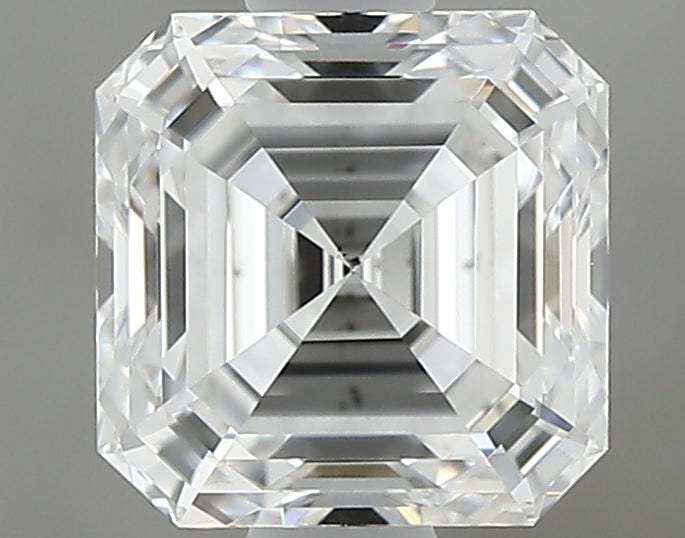 0.83 carat Asscher diamond E VS2