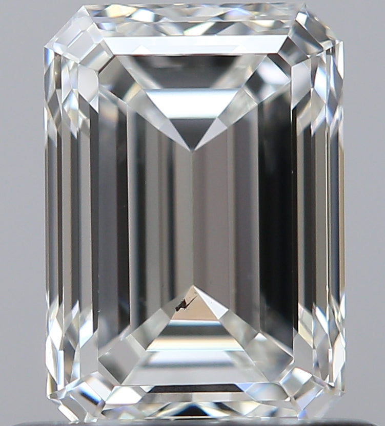 0.81 carat Emerald diamond H SI1