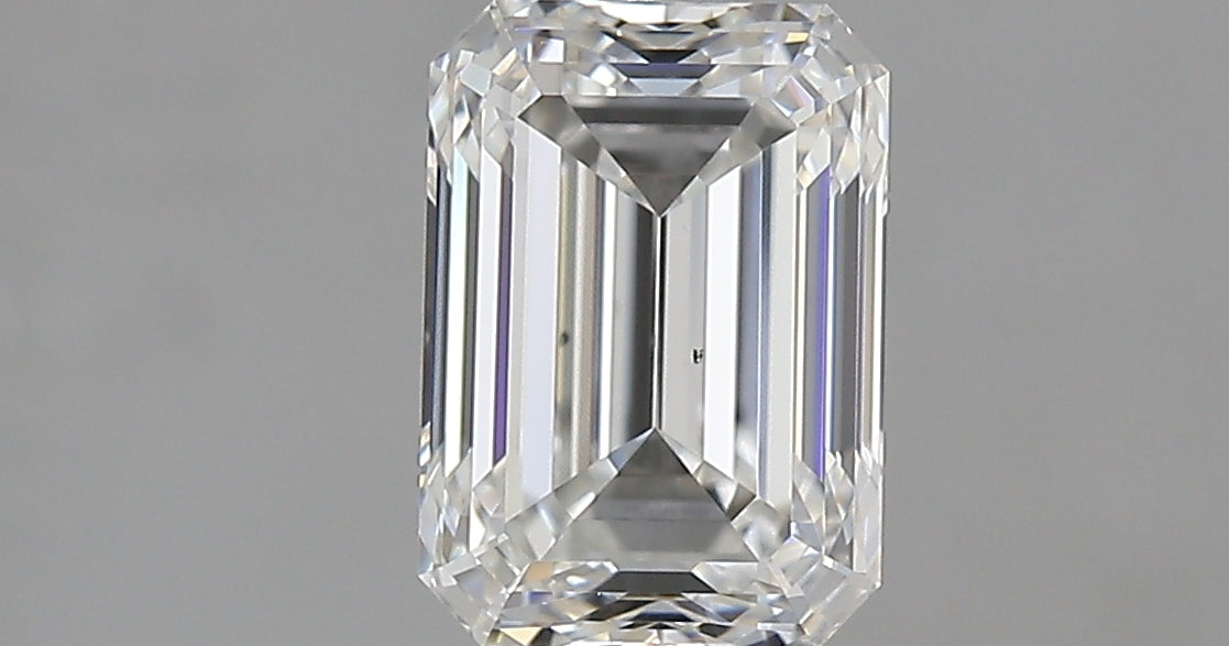 1.50 carat Emerald diamond G VS2 VeryGood