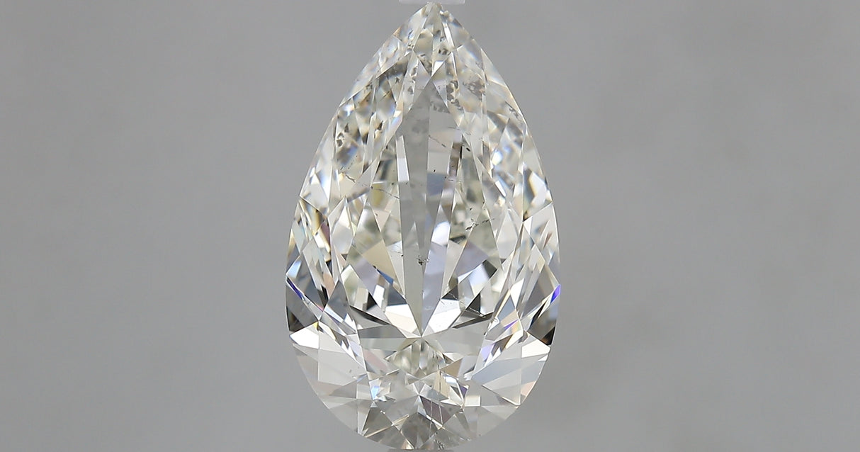 3.55 carat Pear diamond J SI2