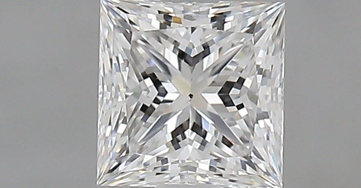 0.72 carat Princess diamond E SI1