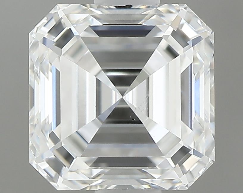 0.92 carat Asscher diamond F VS2