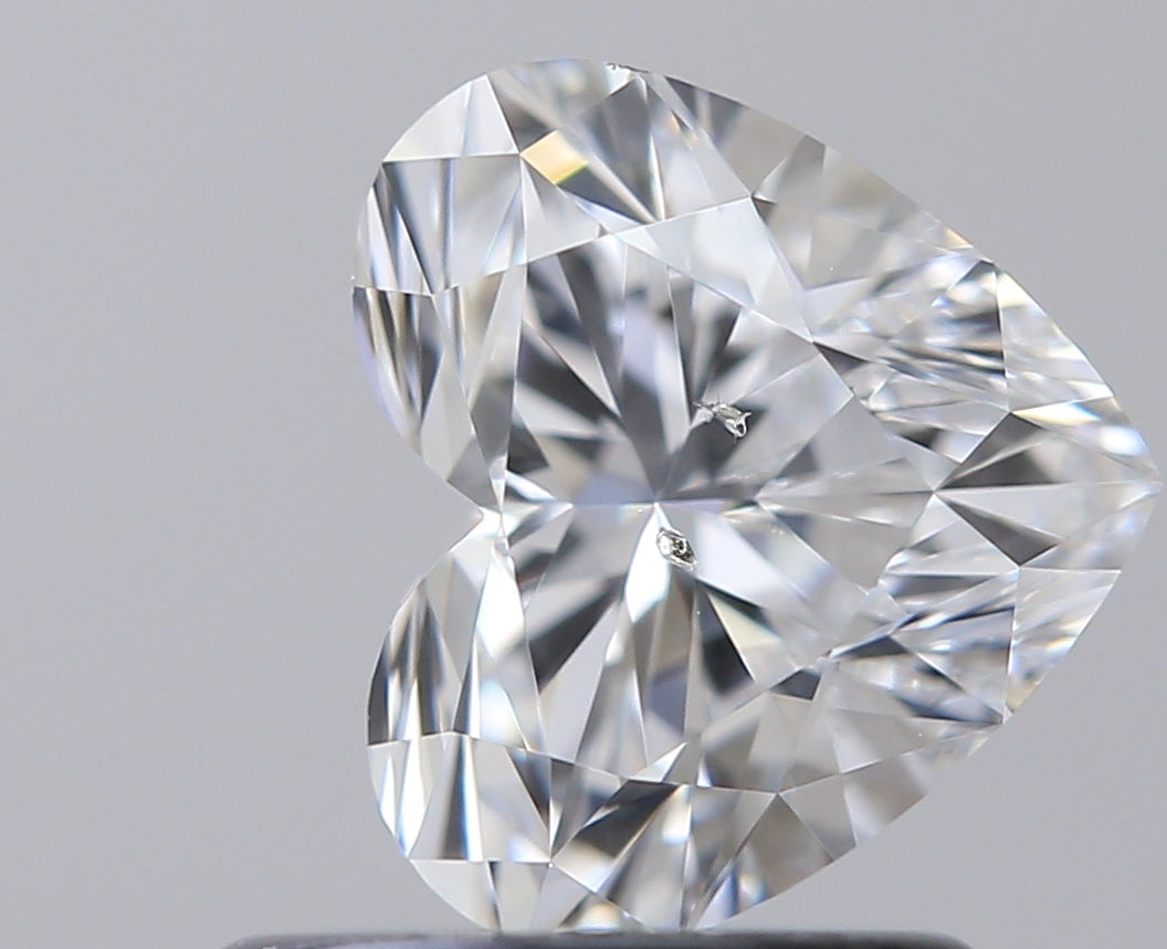 0.90 carat Heart diamond D SI2
