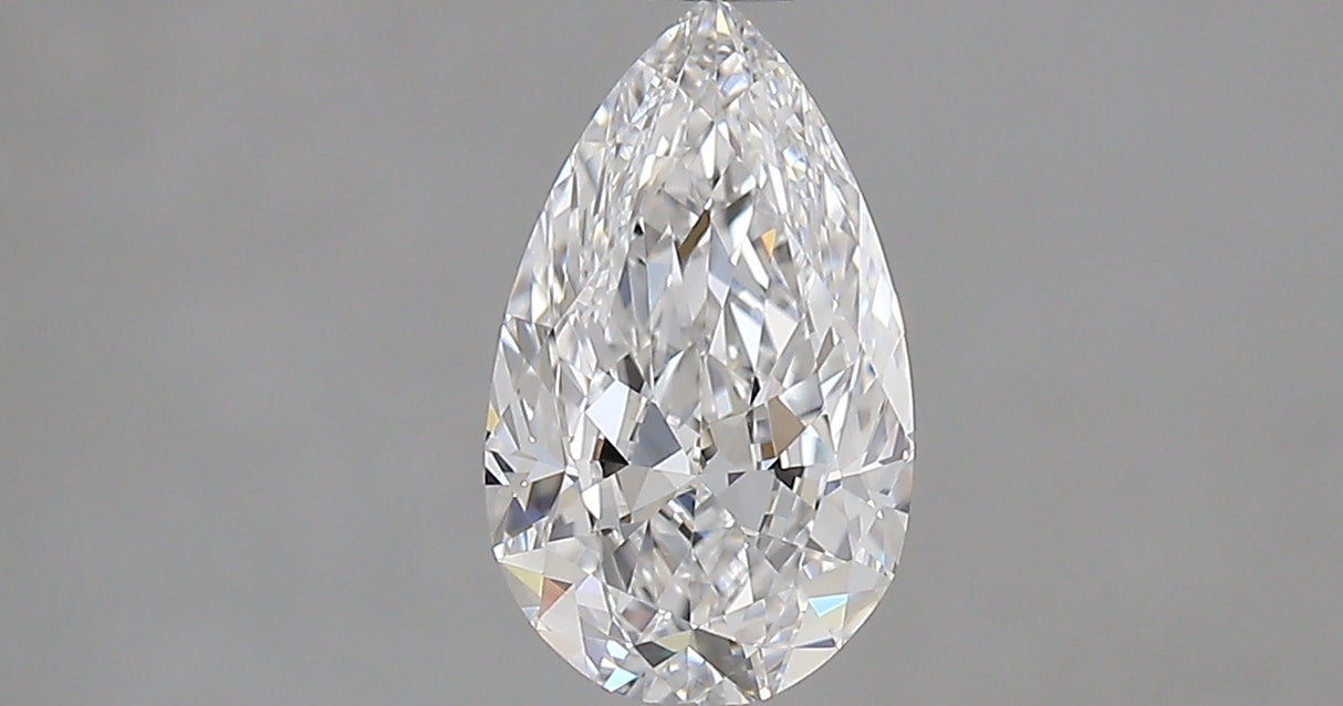 1.00 carat Pear diamond D VS1