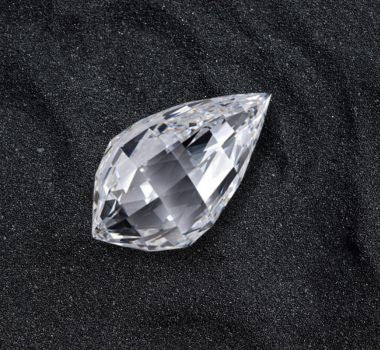 Briolette cut diamond