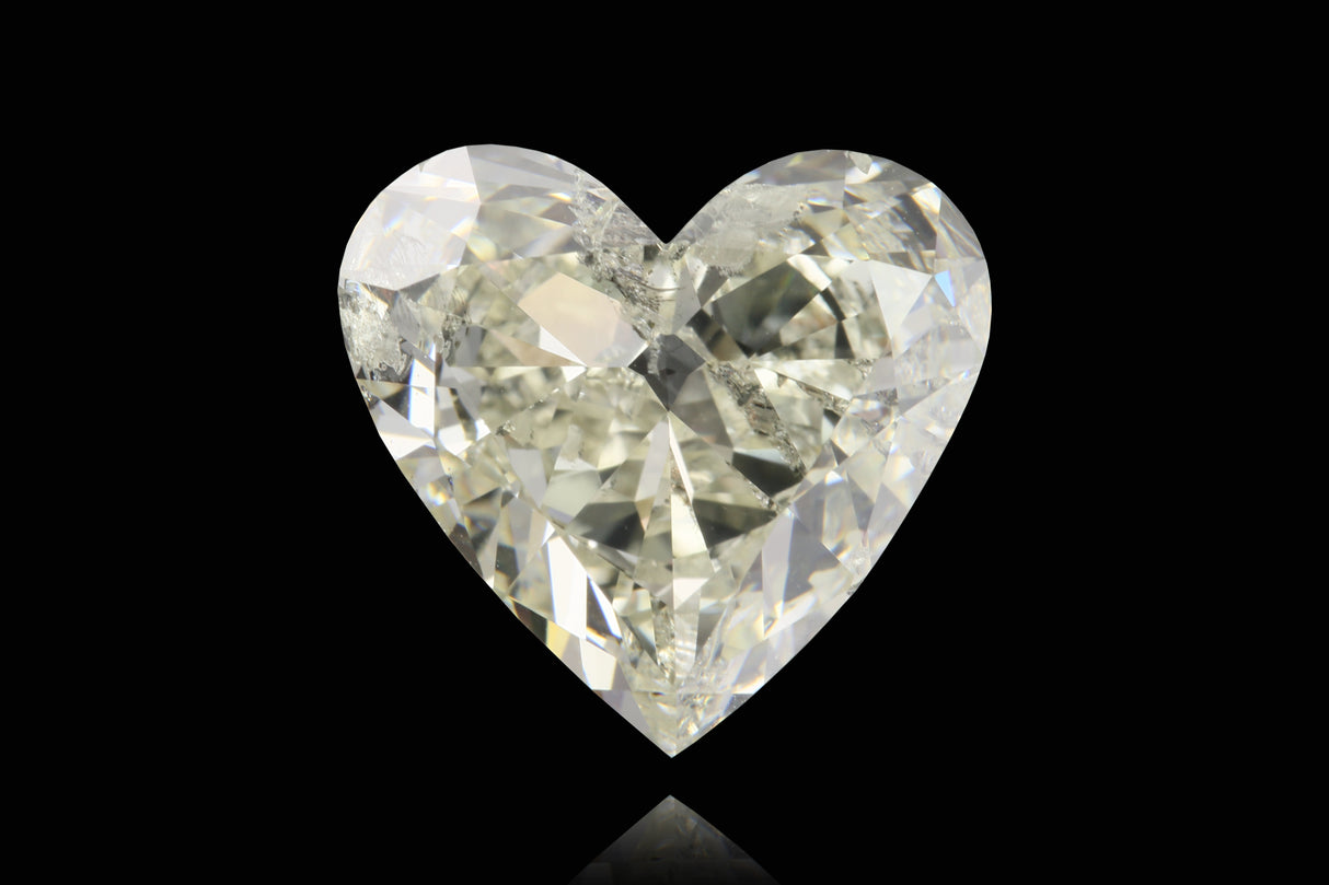 6.61 carat Heart diamond L  I1