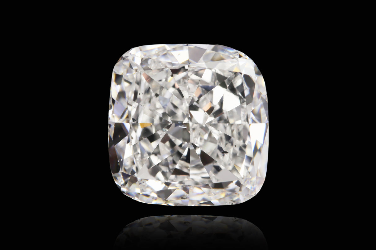 7.56 carat Cushion diamond D  SI1
