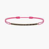 Black Diamond Bar Cord Bracelet
