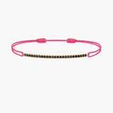 Black Diamond Bar Cord Bracelet