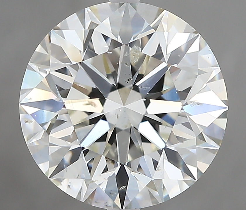 4.01 carat Round diamond J  SI2 Excellent