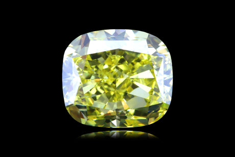 4.02 carat Cushion diamond Yellow VS1 