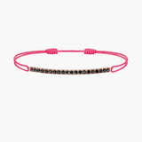 Black Diamond Bar Cord Bracelet