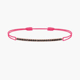 Black Diamond Bar Cord Bracelet