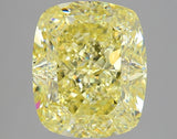 5.05 carat Cushion diamond  Yellow VVS2