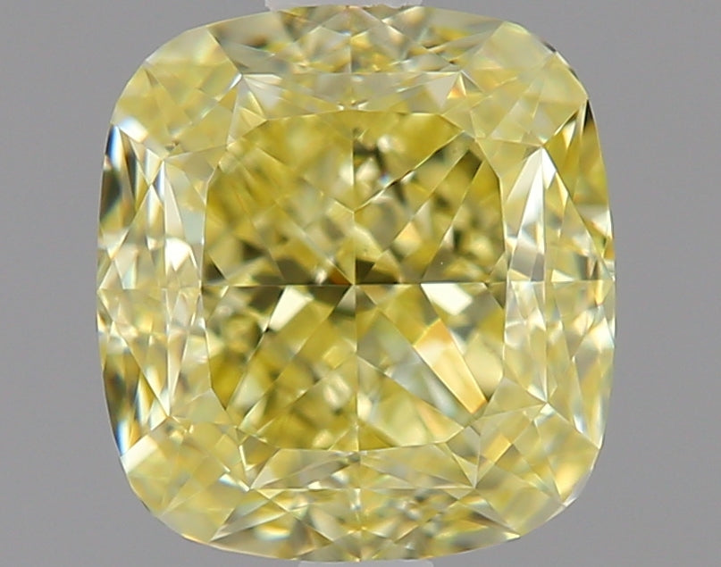 1.01 carat Cushion diamond  Yellow VVS2