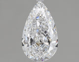 1.00 carat Pear diamond D  VS2