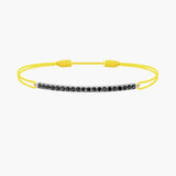 Black Diamond Bar Cord Bracelet