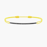 Black Diamond Bar Cord Bracelet