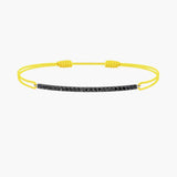 Black Diamond Bar Cord Bracelet