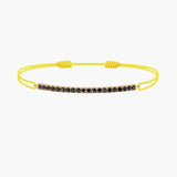 Black Diamond Bar Cord Bracelet