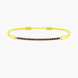Black Diamond Bar Cord Bracelet