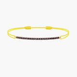 Black Diamond Bar Cord Bracelet