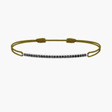 Black Diamond Bar Cord Bracelet