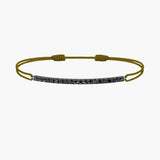 Black Diamond Bar Cord Bracelet