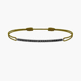 Black Diamond Bar Cord Bracelet