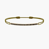 Black Diamond Bar Cord Bracelet