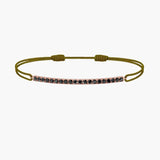 Black Diamond Bar Cord Bracelet
