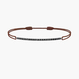 Black Diamond Bar Cord Bracelet