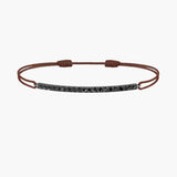 Black Diamond Bar Cord Bracelet