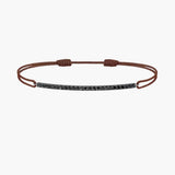 Black Diamond Bar Cord Bracelet
