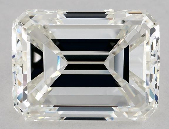 3.01 carat Emerald diamond H  VVS2