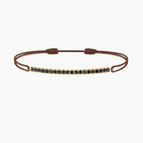 Black Diamond Bar Cord Bracelet