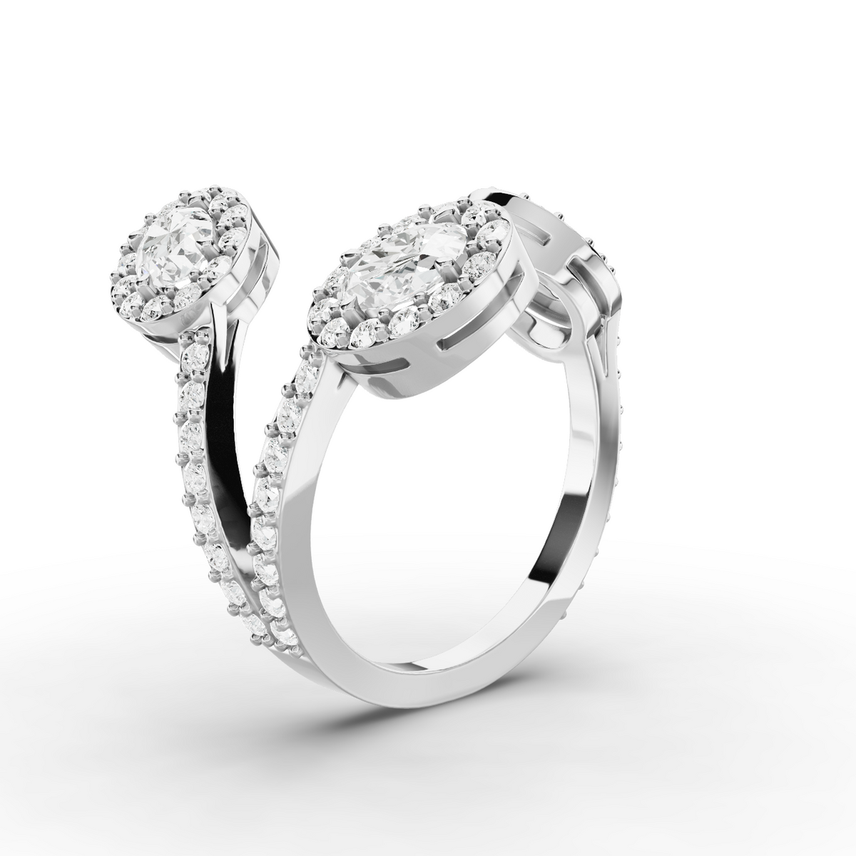 18K White Gold, 14K White Gold