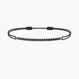 Black Diamond Bar Cord Bracelet