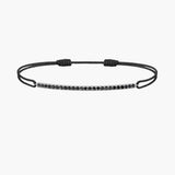 Black Diamond Bar Cord Bracelet