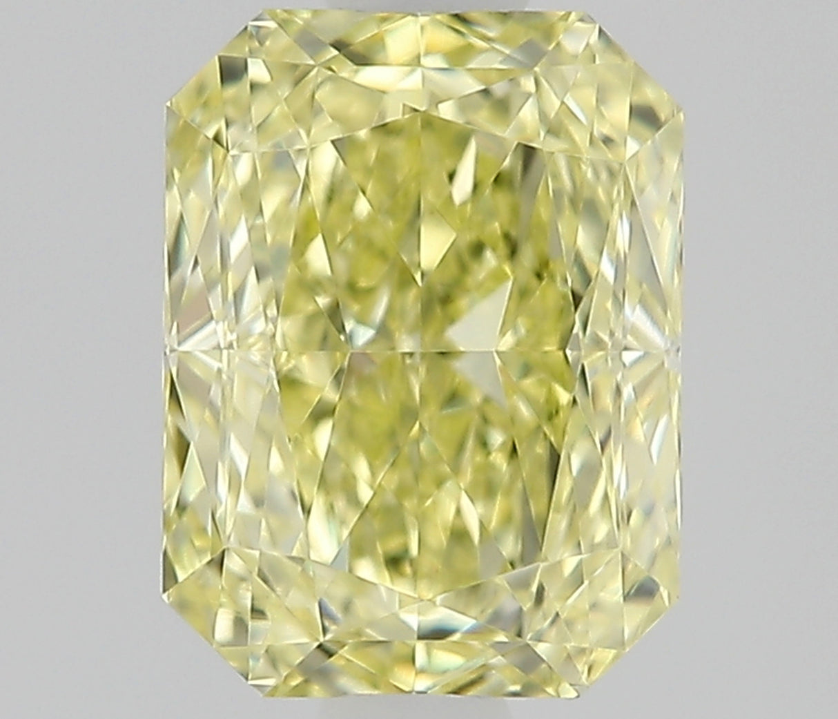 0.63 carat Radiant diamond  Yellow VVS2 Excellent