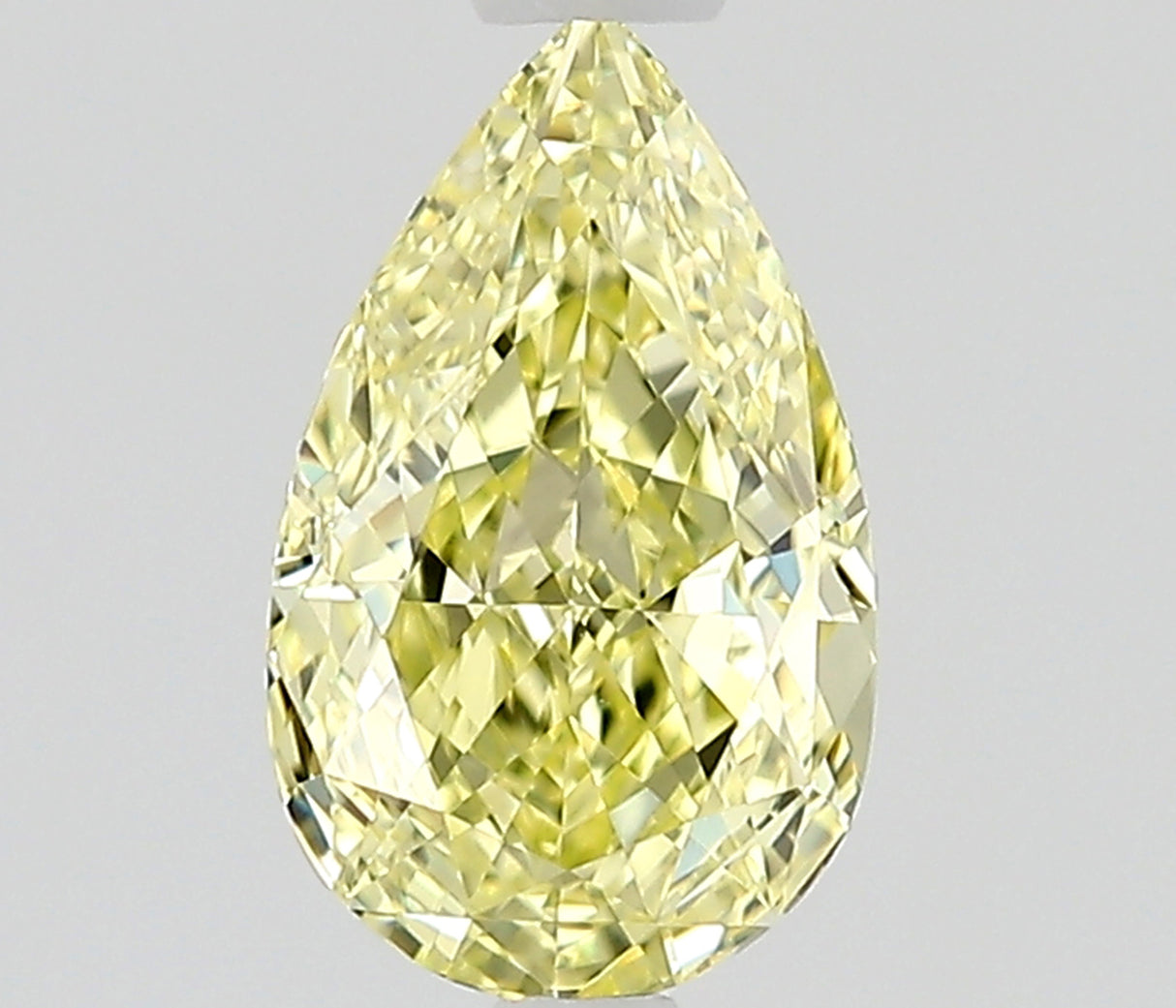 0.50 carat Pear diamond  Yellow VVS2 Excellent