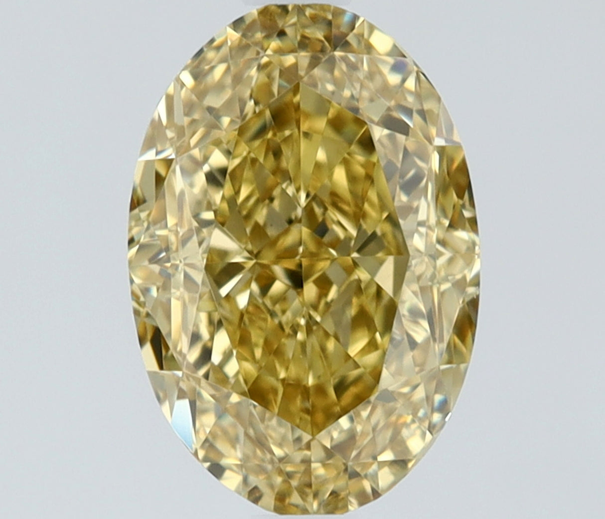 1.07 carat Oval diamond  Yellow VVS2 Excellent