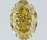 1.07 carat Oval diamond  Yellow VVS2 Excellent