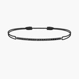 Black Diamond Bar Cord Bracelet
