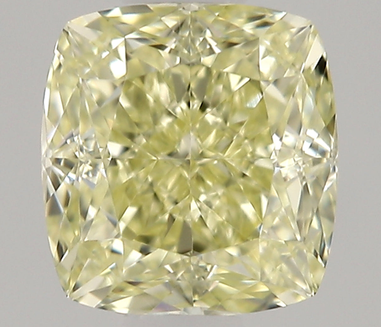0.50 carat Cushion diamond  Yellow VVS1 Excellent