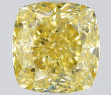 0.91 carat Cushion diamond  Yellow VVS1 Excellent
